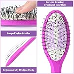 Wig Brush Comb Set, 6pcs Professional Styling Extension Brush Kit with Travel Size for Human and Synthetic Hair - Image 4