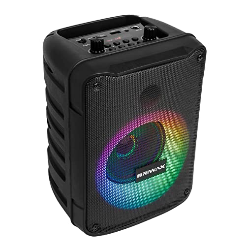 Caixa de Som Bluetooth 200w Rms Amplificada Iluminação Led RGB Som Potente Tws Com Microfone P10 Kar