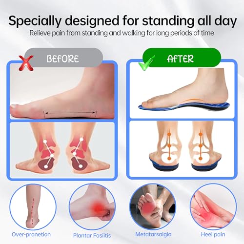 Plantillas para Fasciitis Plana con Soporte Bajo y Gel miniatura 3