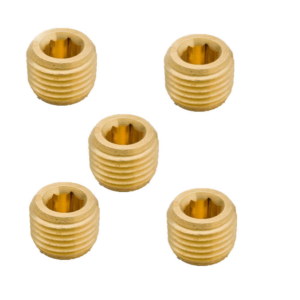 GaoLing Brass NPT 3/8" Male Hex Socket Drive Countersunk Plugs Pipe