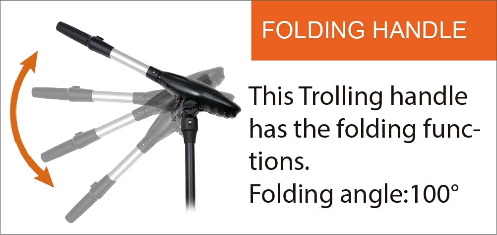 HASWING Protruar G 3.0 Trolling Motor showing folding handle function
