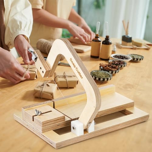 Coloch CO-WOODSOAPCLUTTER Wood Soap Cutter, Adjustable Soap Cutting Tool Single Wire Soap Slicer Cutting Tool Handmade Soap Cutting Making Supplies thumb #5