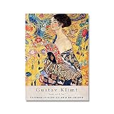 Affiche d'exposition murale d'art Gustav Klimt, impressions abstraites d'œuvres d'art classiques vintage, peinture sur toile sans cadre A1 30x40cm