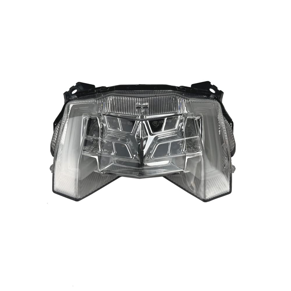per Yamaha MT09 FZ09 MT FZ 09 2020 2019 2018 2017 Fanale Posteriore Fanale Posteriore Luci Integrate a LED Stop Freno Lampeggiatori Indicatori di direzione (Chiaro)