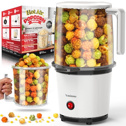 Easy to Use & Fast Hot Air Popcorn Popper, Easy...
