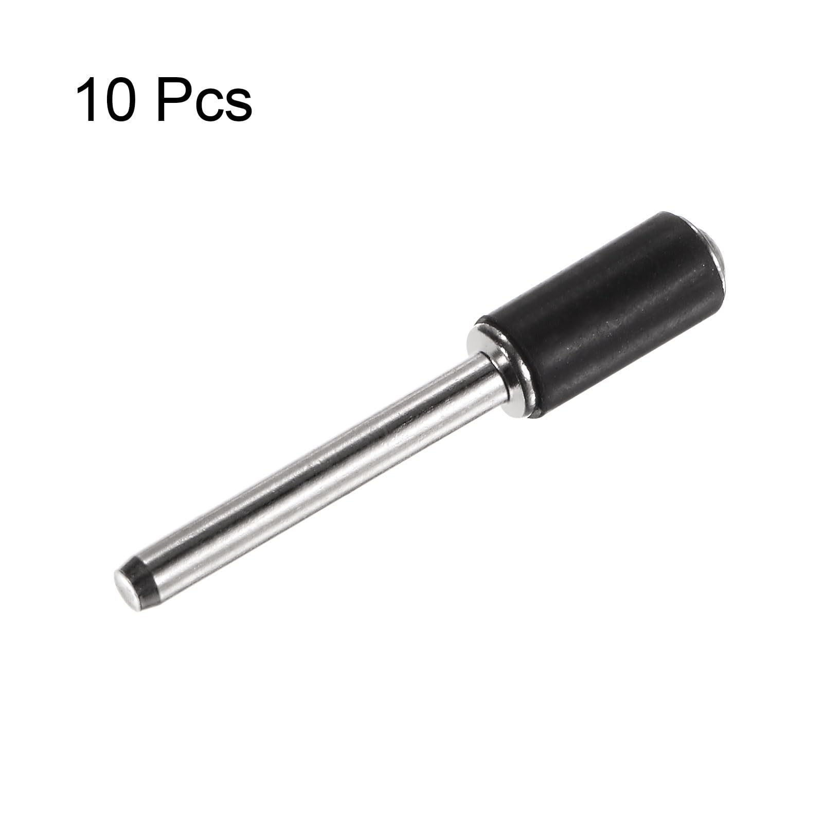 QUARKZMAN 10pz 1/4" Levigatura Tamburo Gomma Mandrini 1/8" Gambo Levigatura Manicotto Supporto per Tamburo Levigatrice Rotativa Smerigliatrice