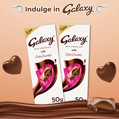 Image of Galaxy Milk Chocolate With Cookie Crumble, 50Gram, Brown