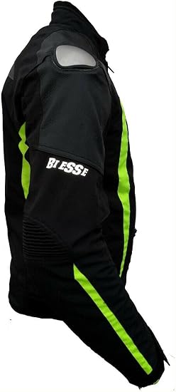 BS MOTO - Giacca da MOTO in tessuto e pelle impermeabile, Racing e sport,  completo di protezioni CE : Amazon.it: Auto e Moto