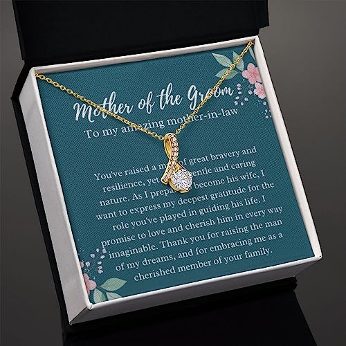 EllePendants Mother of The Groom Gift from Bride, Mother in Law Gift Wedding Day, from Daughter in Law, Future Mother in Law Gifts Necklace, Gold Jewelry2