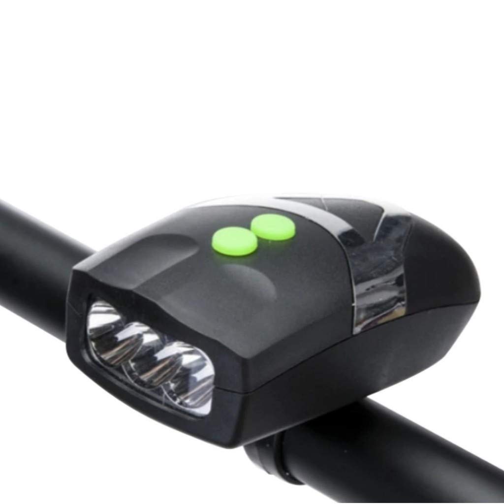 RESHNE 3 LED Front Head Light and Bell Horn Hooter Siren Alarm for Bicycle (Black) (B08R9YD3VQ) Amazon Price History, Amazon Price Tracker