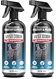 Vest Odor Remover Spray – for Police Gear, Law Enforcement Accessories & Tactical Equipment – Non-Toxic, Residue-Free, Long-Lasting Fresh Scent – 2 Pack