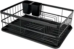 Mor - Escorredor de Louça 9 Pratos Preto