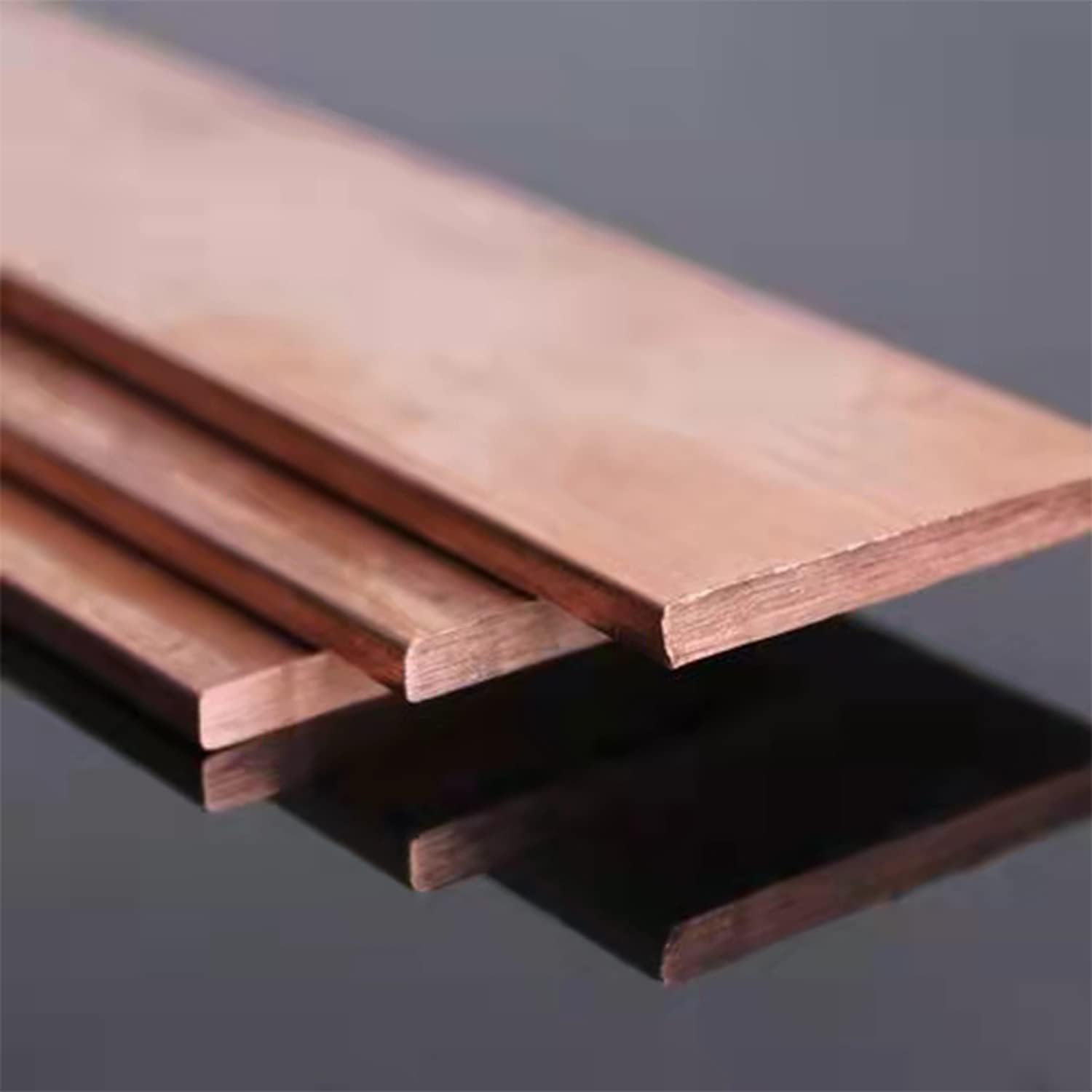 Lot De 2 Barres De Cuivre Plate T2 105x20x3 Mm - Barre Omnibus Cuivre Haute Conductivité Électrique