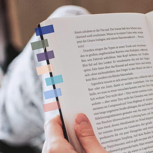 Image of Sticky Notes Clear PET Memo Tabs | 200 Pcs Colorful Transparent Self-Adhesive & Removable Page Markers | Waterproof Writable Tabs for School, Office & Home Organization