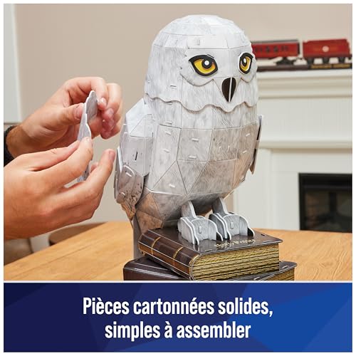 4D BUILD - Puzzle 3D - Puzzle Harry Potter 118 Pièces - Chouette Hedwige - Jeu de Construction à Collectionner - Jouet adulte - Jeu Enfant 12 ans et +, Headwige
