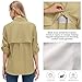 Womens Safari Shirts Long Sleeve Outdoor Sun Protection Quick Dry Fishing Hiking Shirts (5026 Mud XL)