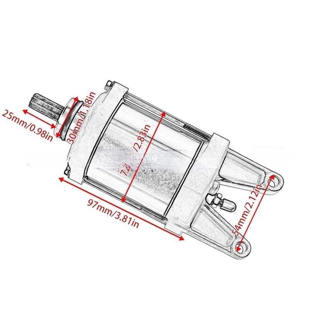 Für Teryx 750 FI 4X4 LE Sport Monster Energy 2009 Motorrad Starter Motor 21163-0037 21163-1320 21163-1321