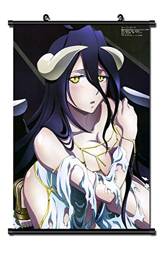 MXDZA Japanese Anime Overlord Fabric Painting Anime Home Decor Wall Scroll Posters for decorative 40x60CM