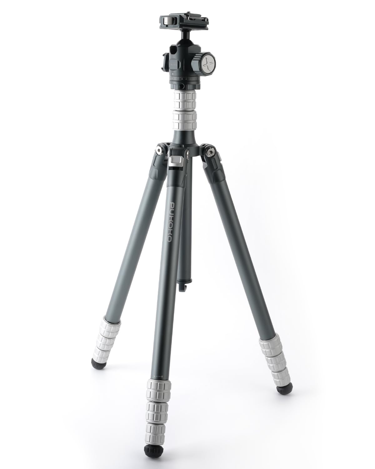 Kit Piastra di Sgancio Rapido del Treppiede per Fotocamera,Testa e Piastra in Alluminio con Rotazione Fluida di 360°,Capacità di Carico di 8 kg