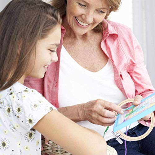 10Pcs Bamboo Cross Stitch Hoops Round Embroidery Hoops Adjustable Bamboo Circle Cross Stitch Hoop Wooden Embroidery Circle Sets Arts Crafts Handy Sewing Kitting Hoop Ring #TOP4