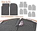 Motor Trend MT-794-BK FlexTough Advanced Performance Mats - 4pc HD Rubber Floor Mats for Car SUV Auto All Weather Plus (Black)