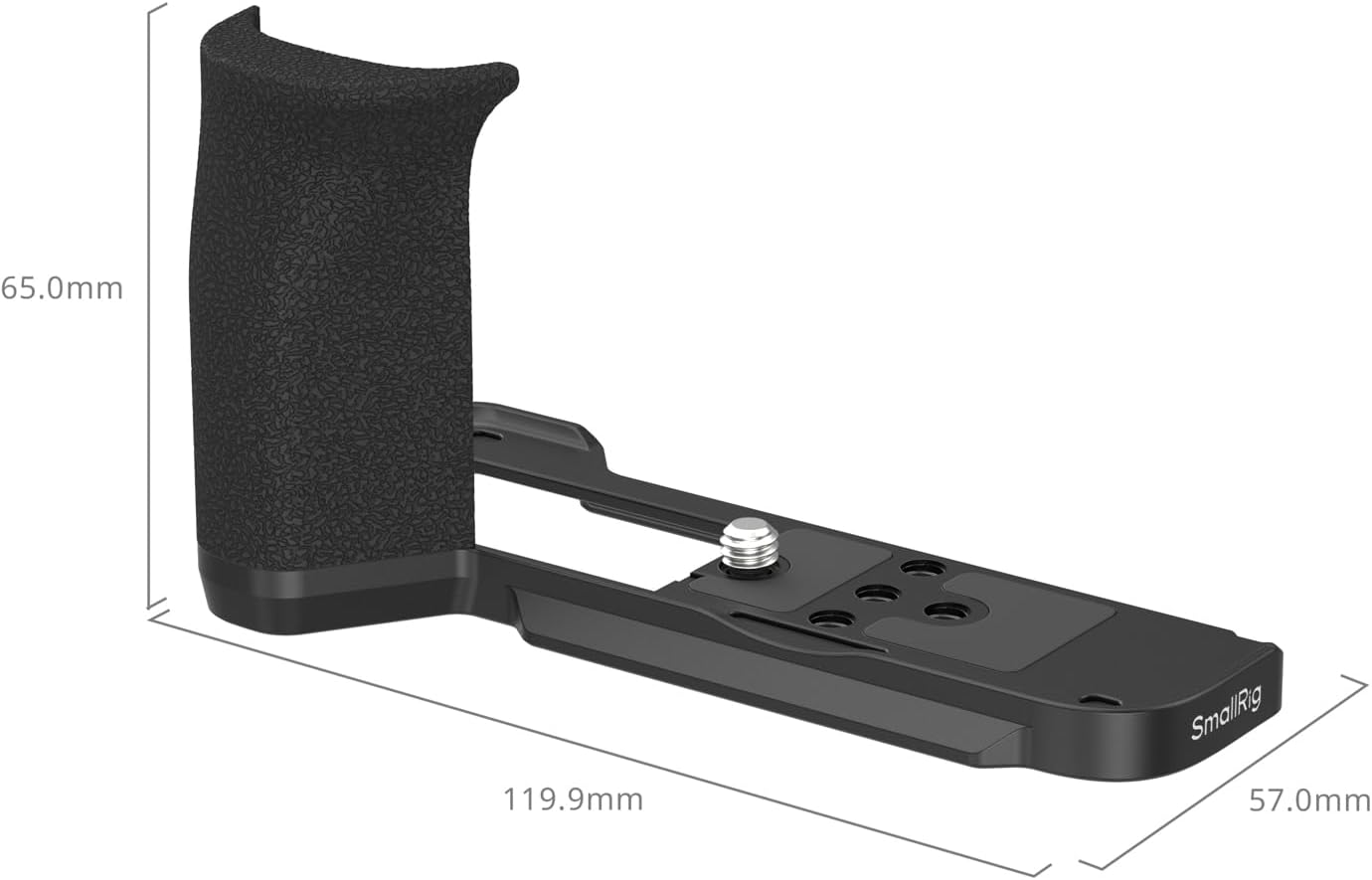 SmallRig L-Shape Handle for Canon PowerShot V1 with Furry Windscreen, Ergonomic Silicone Grip, 1/4"-20 Thread Hole, Built-in Quick-Release Plate for Arca, Support Tripods/Handheld Shooting-5808