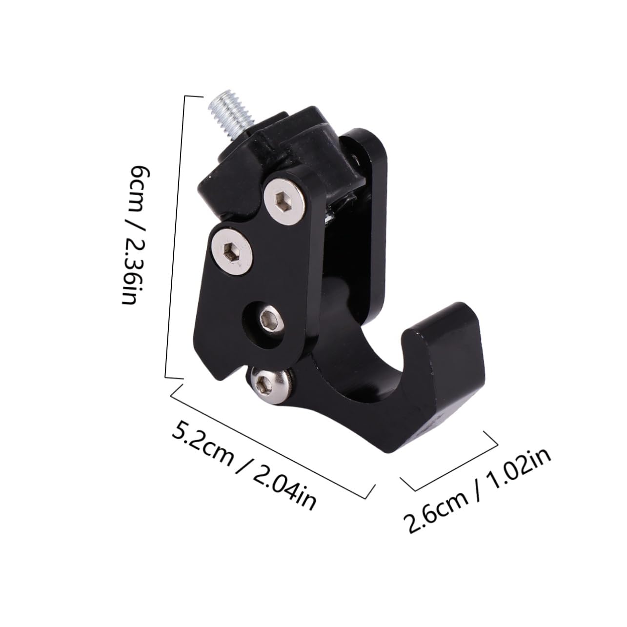 BRIGHTFUFU Aluminium Alloy Helmet Hook Accessory Mount for Helmets Bags and Sundries Convenient Design for and Electric Bicycle Use Smooth Surface