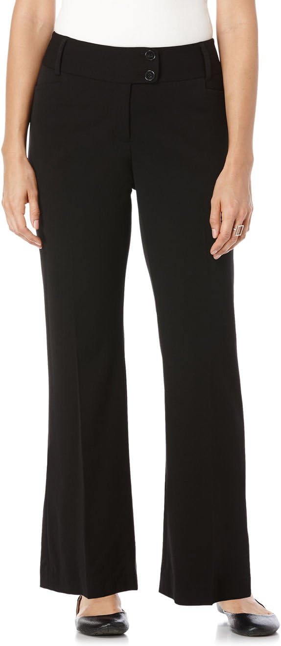 green emerald velvet dress Gabardine Bootcut Pant | Curvy Fit main image 1