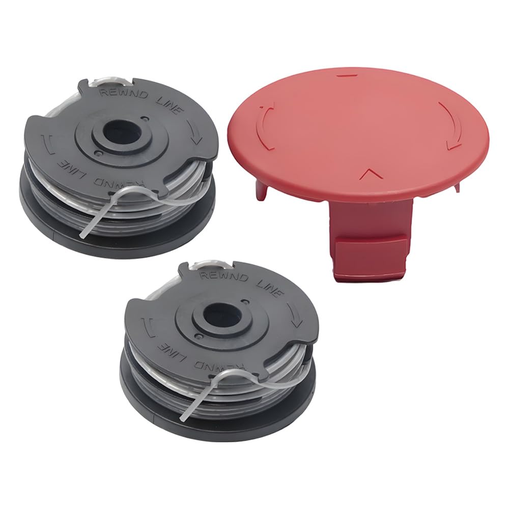 3PCS Bosch Strimmer Spool Replacement Kit - Compatible with Art 24/27/30/30-36 LI & AdvancedGrassCut - Includes 2 Spools with Line + 1 Cover