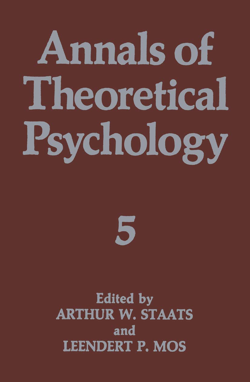 Buy Annals of Theoretical Psychology: Volume 5 — BookShops.in