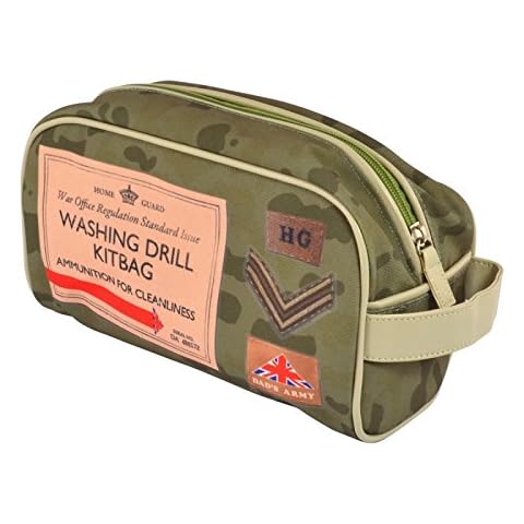 Dads Army Washbag - Drill Kit Bag, Men's Toiletry Bag to Make Travelling Comfort, Novelty Gift for Him, Dad's Army Merchandise - Polyester Cover