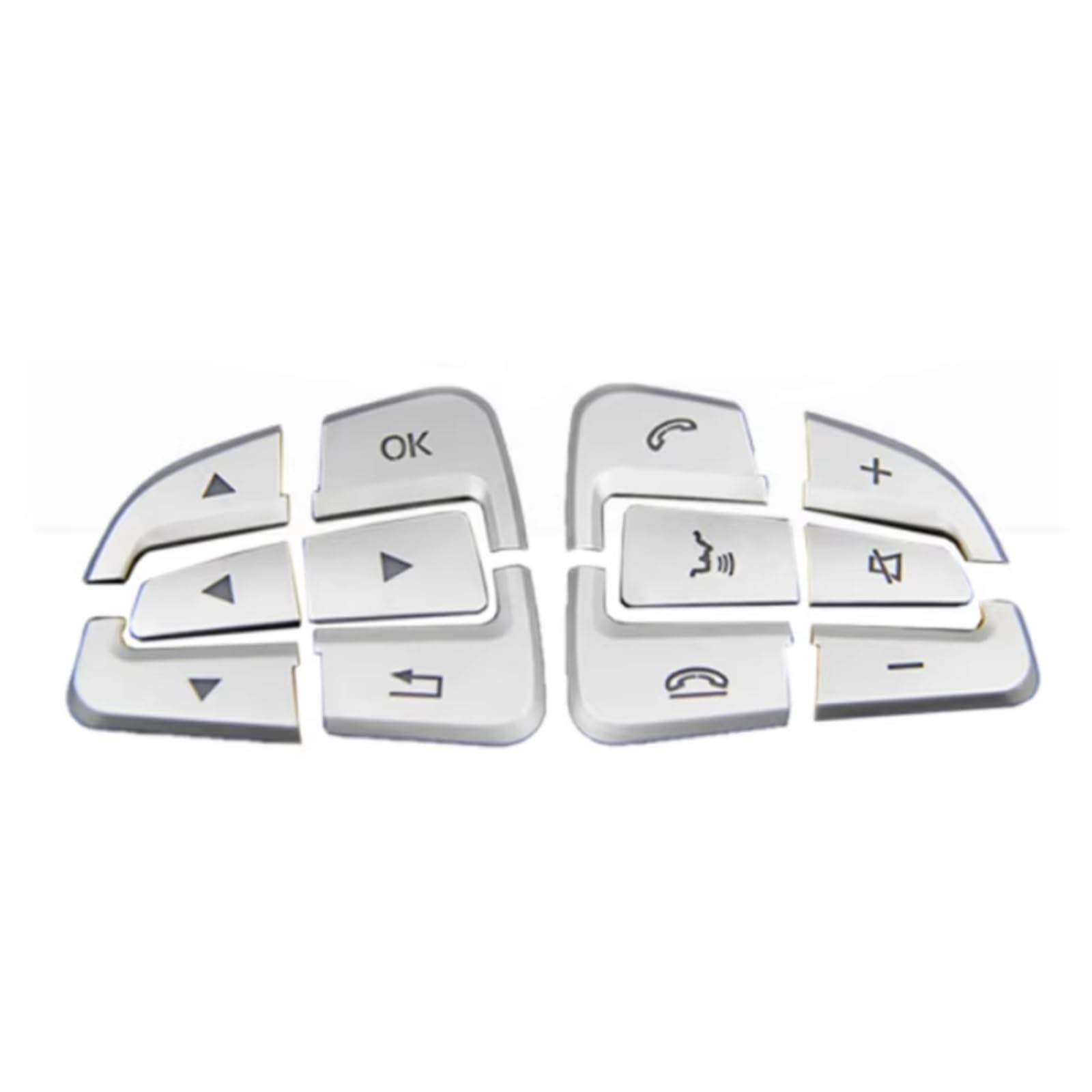Interior Button Sticker Compatible with Benz for GLS 2016-2019 Car Steering Wheel Button Cover Trim Lnner Decoration Sticker