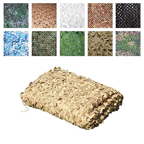 Red de Camuflaje Protección Solar Malla Sombrilla Red Sombrero de Camuflaje Toldos...