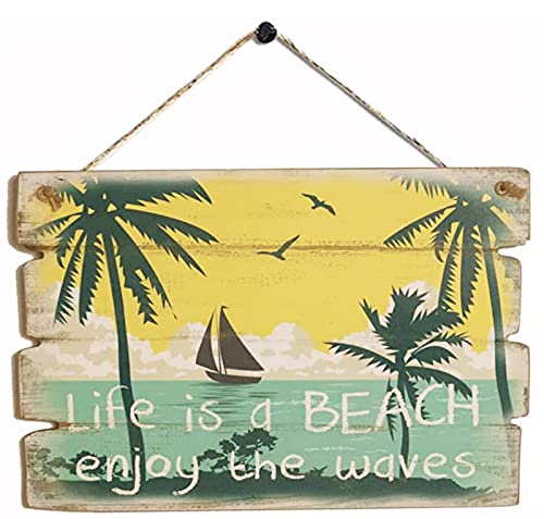 Wood Beach Decor Bathroom Wall Decor of Beach Sign Plaque Beach Wall Decor Bathroom Beach Decor Size 8x12 Inches Wall Decorations