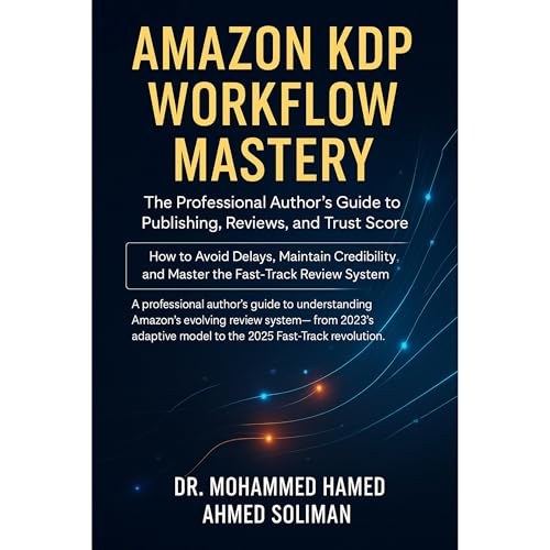 Amazon KDP Workflow Mastery Audiolibro Por Mohammed Hamed Ahmed Soliman arte de portada