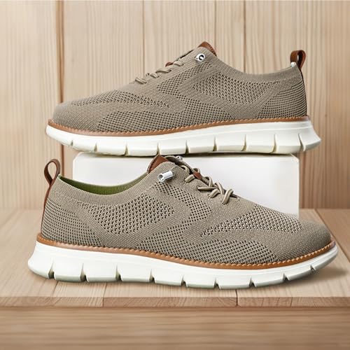 Breeze Shoes for Men Oxfords, Breathable Mesh, Business Casual Shoes,Lightweight Sneakers Walking Shoe4