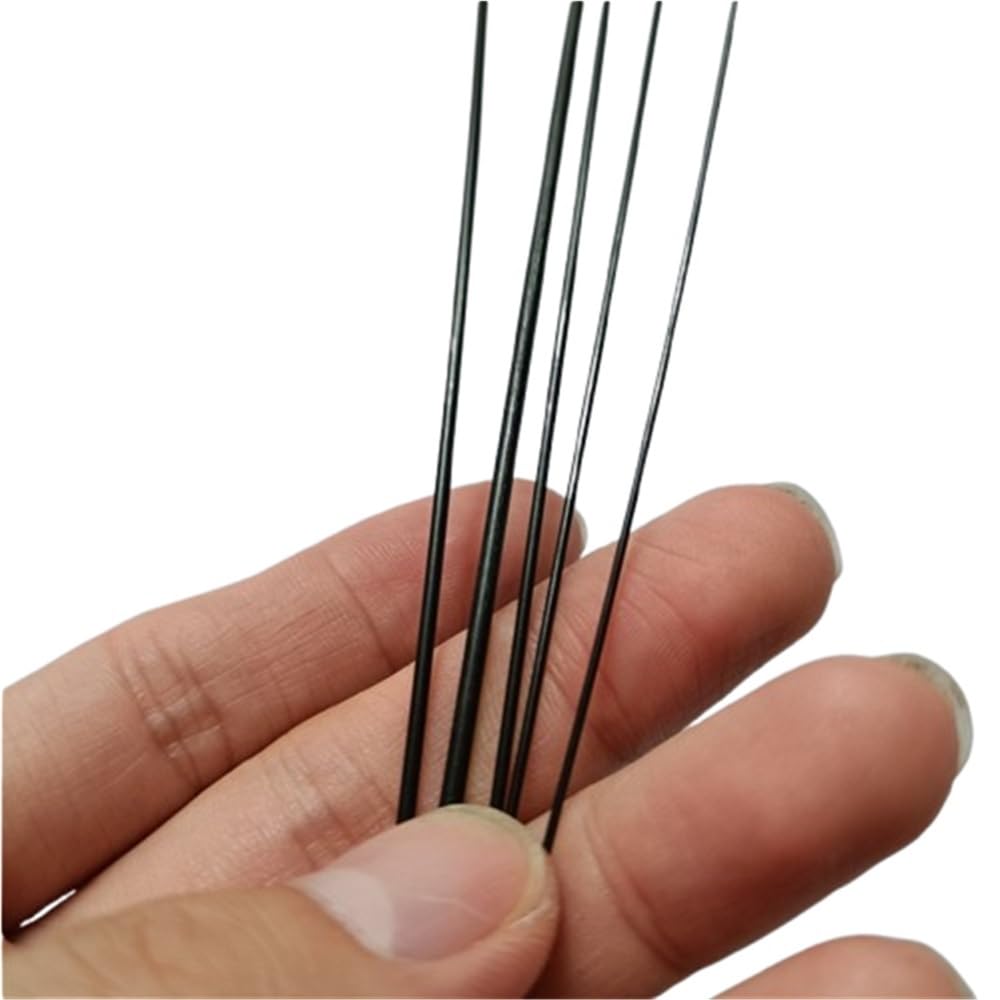 6 tiges noires en fibre de verre – Barres élastiques légères de 1 m.(0.8x1000mm)