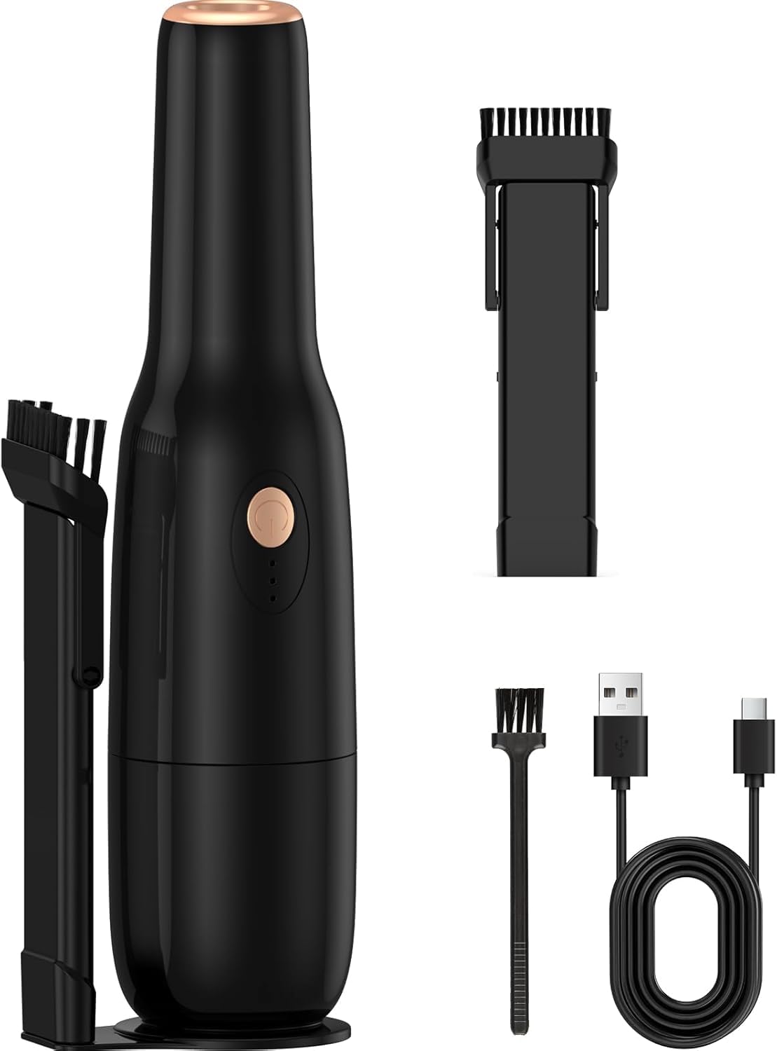 Handheld Vacuum Cordless -Car Vacuum Portable Rechargeble -Hand Held Small Vacuum Cleaner Car Seats, Home, Quick Clean up, Strong Suction, Lightweight, Includes Crevice Nozzle & Brush-H3-image-3