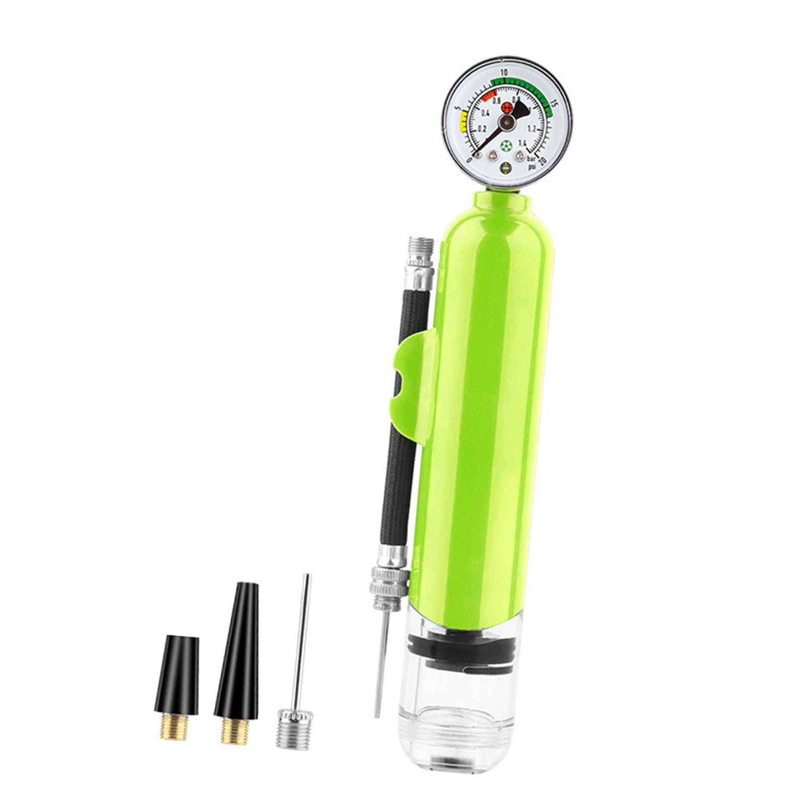 MERISHOPP Ball Pump with Pressure Gauge Lightweight Portable Yoga Ball Basketball Pump Green|Sporting Goods|Cycling|Bicycle Accessories|Pumps-image-21