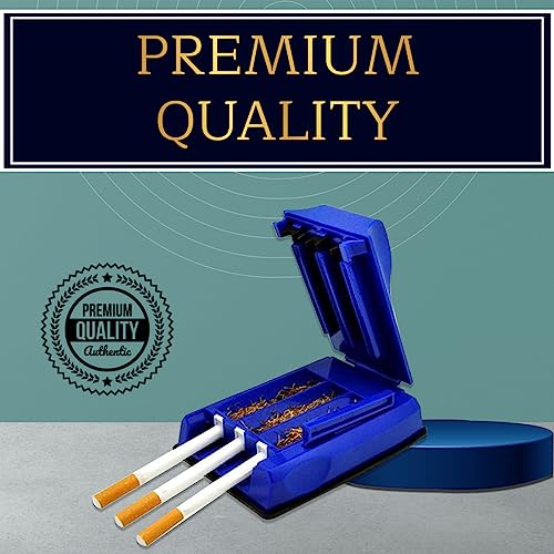 Image of Royal Swag Regular & King Size cigarette injector rolling machine | Manual Cigarette Making Rolling Maker Tobacco Injector Machine | Make 3 Cigarette At Once (Quick Tube Filling & Hand Operated Tool)