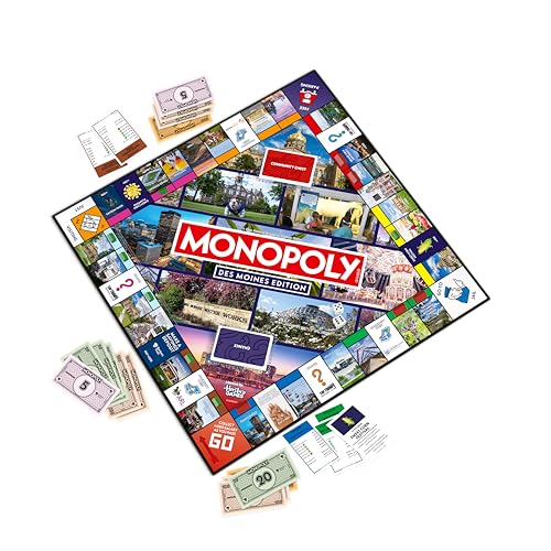 Monopoly Board Game – Des Moines, IA Edition: 2-6 Players