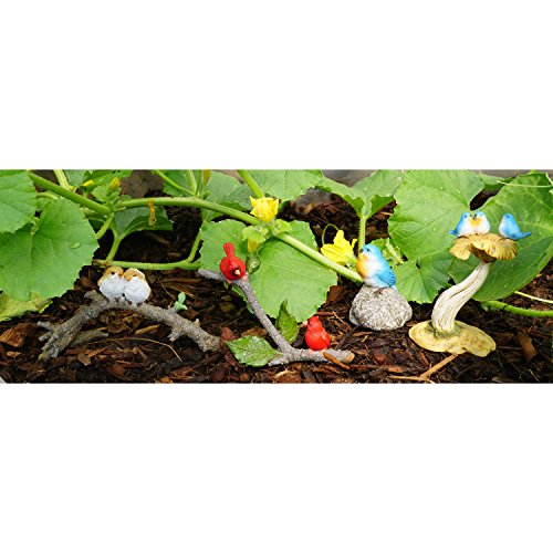Top Collection Estatua Decorativa de Aves Pequeña Azul miniatura 3
