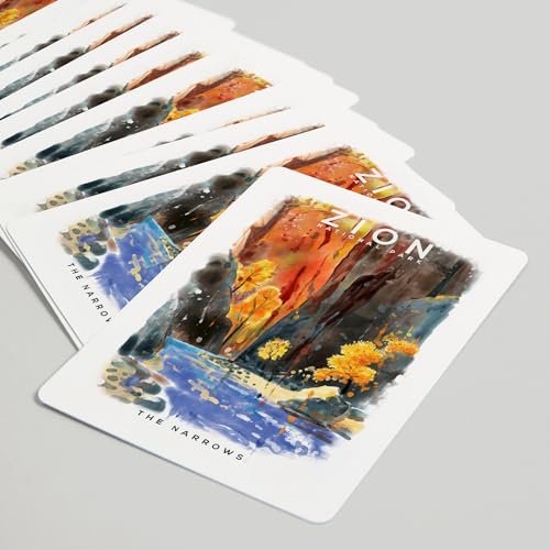 Lantern Press Zion National Park, Naipes Poker 52 miniatura 5