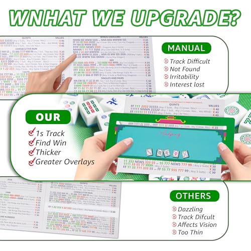 Mahjong Line Finder set 4 Pack, 7.48 x 2.76 pulgadas Line Readers miniatura 5