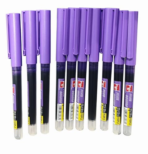 Image of MSGH Figo Fine Roller Pen (PURPLE PEN(Pack of 10 Pcs))
