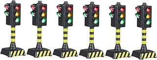 TOYANDONA 6 Pçs Semáforo Sinal De Trânsito Luz Brinquedo Crianças Sinais De Rua Playset Brinquedo Sinais De Trânsito Construção De Estradas Sinais De Trânsito Sinais De Brinquedo De