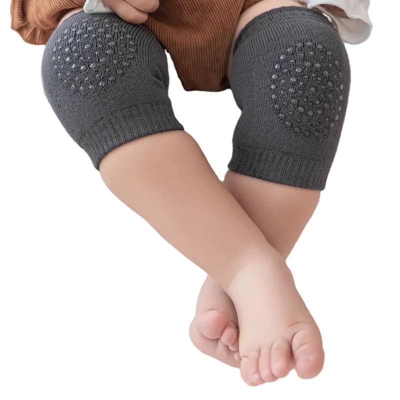 Image of Safe-O-Kid Crawling Protection Combo | 1 Pair Baby Knee Pads, 4 NBR Corner Guards & 1 Monkey Shaped Door Stopper | Baby Safety Kit for Crawling, Walking & Home Protection - Assorted