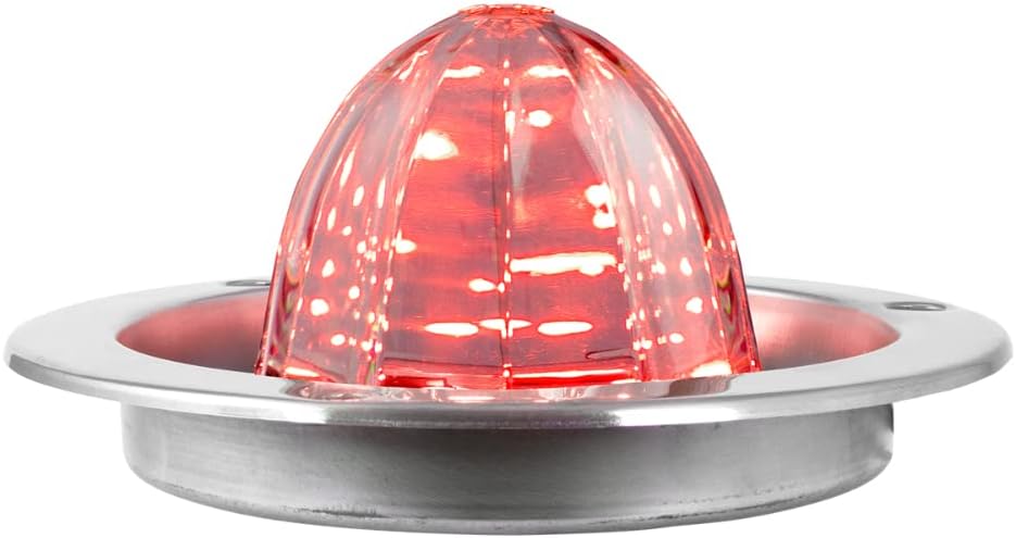 GG Grand General 81916 Green/Green Classic Watermelon 18 LED Light with Stainless Steel Flange Mount Bezel