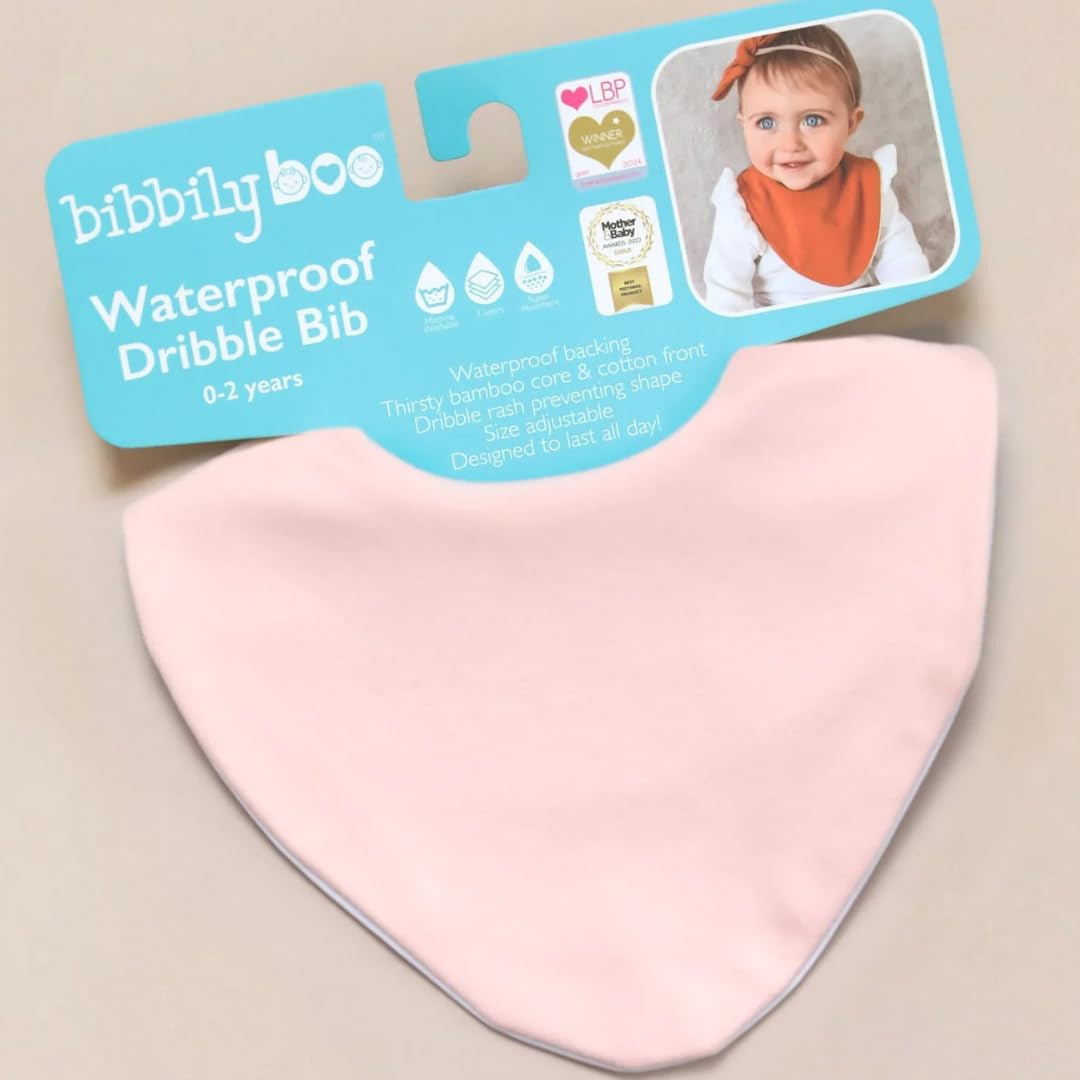 Bibbilyboo Waterproof Baby Dribble Bib, 1 Pack, Baby/Toddler, Highly Absorbent & Naturally Antibacterial, Adjustable - Image 2