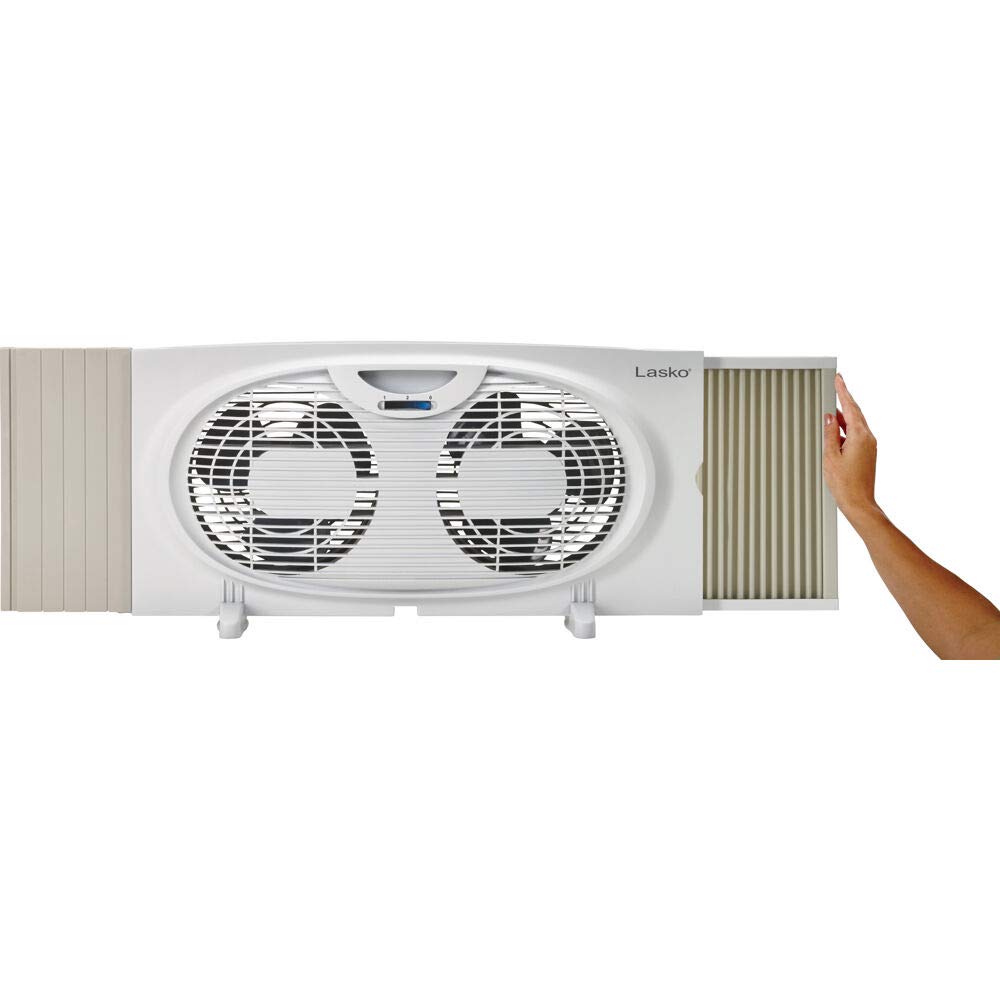 Amazon.com: Lasko Twin Window Fan, Compact, White : Home u0026 Kitchen